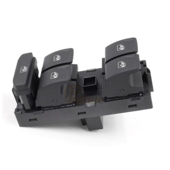 Volkswagen Golf 2013-2016 Dörtlü Cam Düğmesi Siyah 5G0959857C