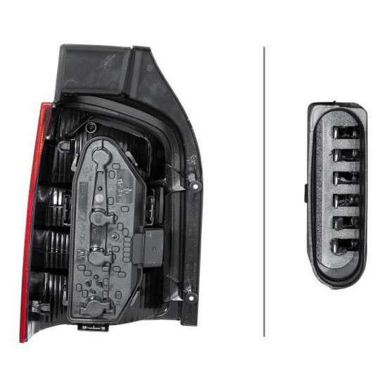 Volkswagen Transporter  2003-2009 Arka Stop ( Beyaz ) Sağ 7H0945096K yedek parça
